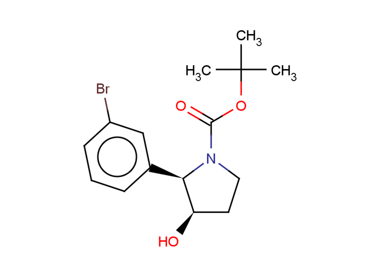 rac-tert-butyl (2R,3R)-2-(3-bromophenyl)-3-hydroxypyrrolidine-1-carboxylate, cis