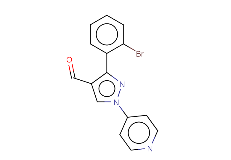 3-(2-bromophenyl)-1-(pyridin-4-yl)-1H-pyrazole-4-carbaldehyde