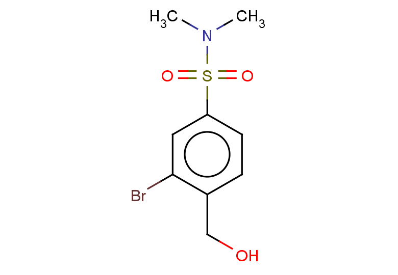 3-bromo-4-(hydroxymethyl)-N,N-dimethylbenzene-1-sulfonamide