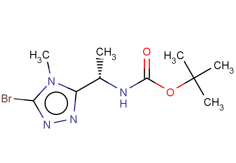 tert-butyl N-[(1S)-1-(5-bromo-4-methyl-4H-1,2,4-triazol-3-yl)ethyl]carbamate