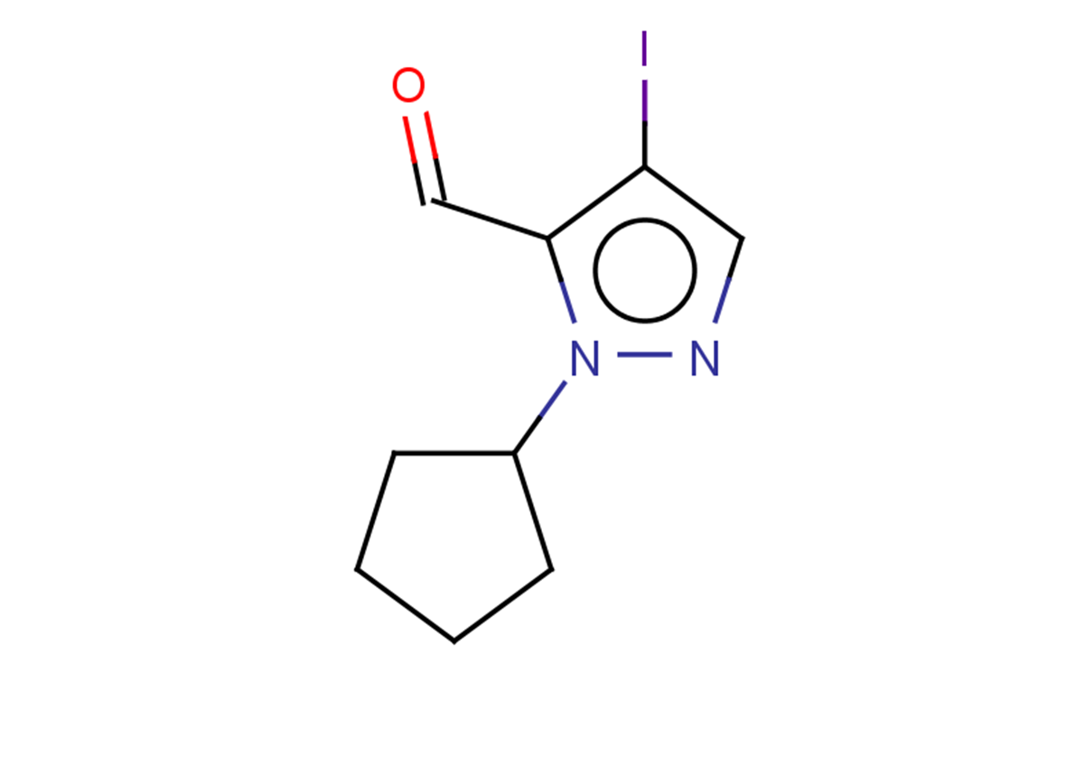 1-cyclopentyl-4-iodo-1H-pyrazole-5-carbaldehyde