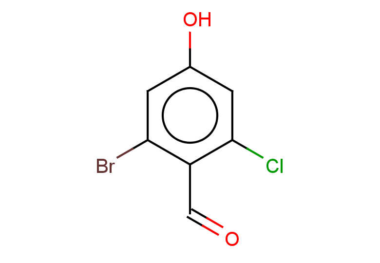 2-bromo-6-chloro-4-hydroxybenzaldehyde