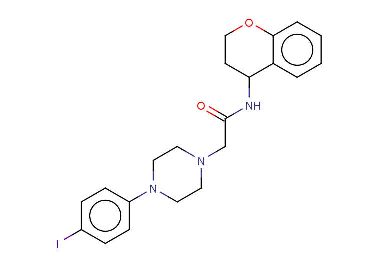 N-(3,4-dihydro-2H-1-benzopyran-4-yl)-2-[4-(4-iodophenyl)piperazin-1-yl]acetamide