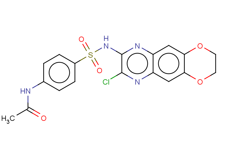 N-[4-({8-chloro-2H,3H-[1,4]dioxino[2,3-g]quinoxalin-7-yl}sulfamoyl)phenyl]acetamide