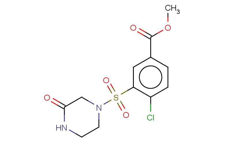 methyl 4-chloro-3-[(3-oxopiperazin-1-yl)sulfonyl]benzoate