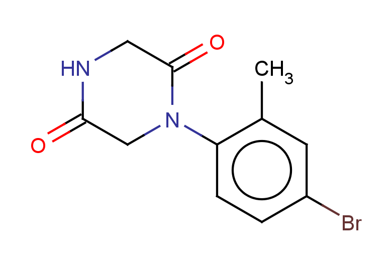 1-(4-bromo-2-methylphenyl)piperazine-2,5-dione