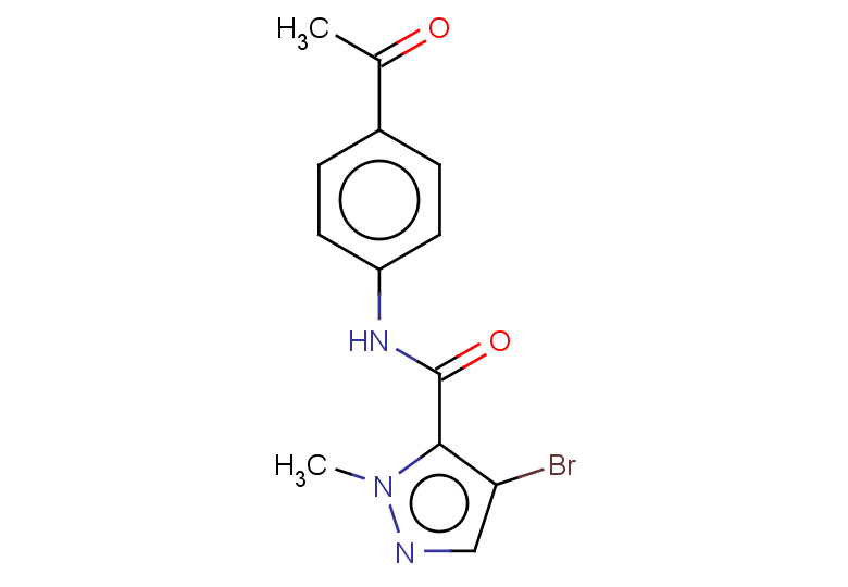 N-(4-ACETYLPHENYL)-4-BROMO-1-METHYL-1H-PYRAZOLE-5-CARBOXAMIDE