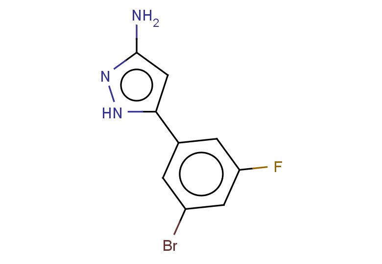 5-(3-bromo-5-fluorophenyl)-1H-pyrazol-3-amine