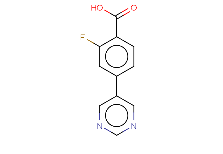 2-fluoro-4-(pyrimidin-5-yl)benzoic acid