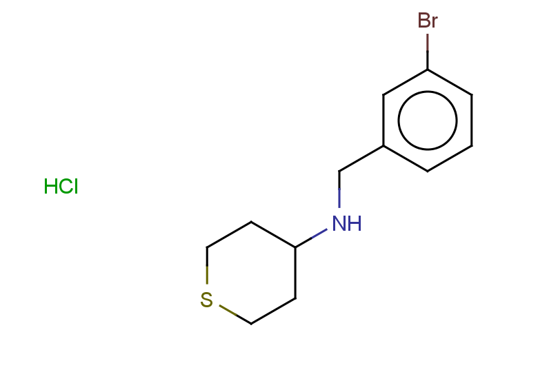 N-[(3-bromophenyl)methyl]thian-4-amine hydrochloride