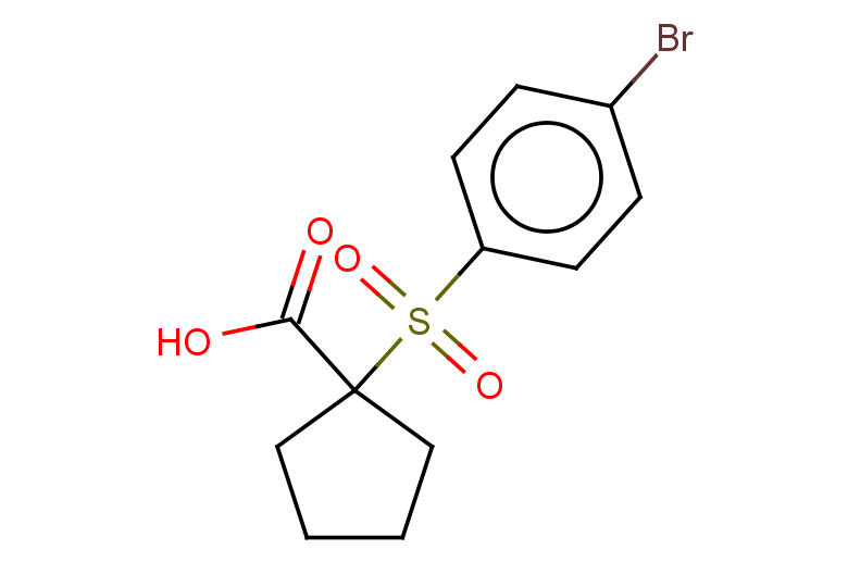 1-(4-bromobenzenesulfonyl)cyclopentane-1-carboxylic acid