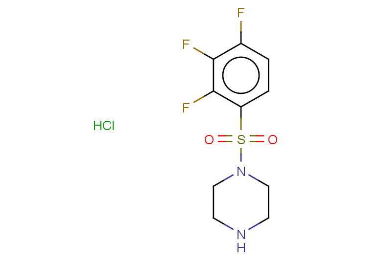 1-(2,3,4-trifluorobenzenesulfonyl)piperazine hydrochloride