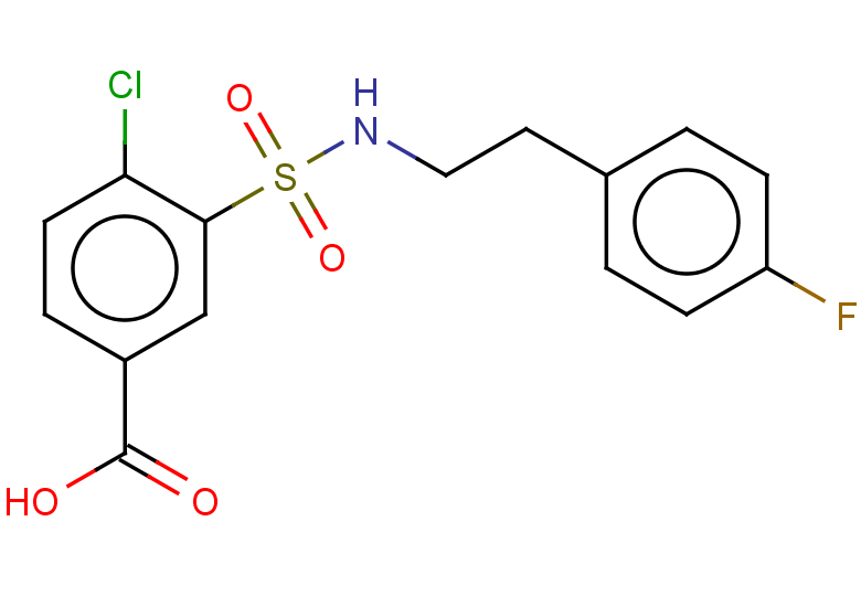 4-chloro-3-{[2-(4-fluorophenyl)ethyl]sulfamoyl}benzoic acid