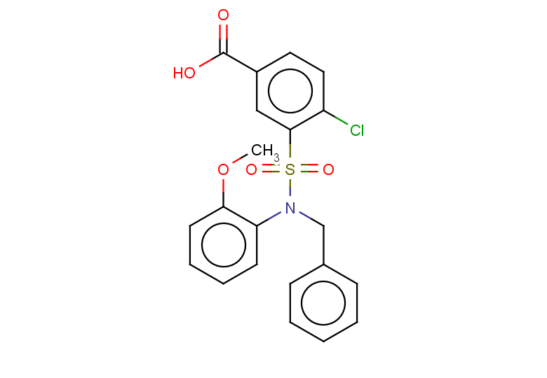 3-[benzyl(2-methoxyphenyl)sulfamoyl]-4-chlorobenzoic acid