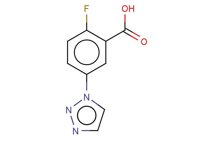 2-fluoro-5-(1H-1,2,3-triazol-1-yl)benzoic acid
