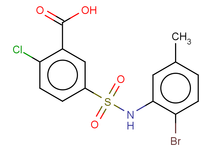 5-[(2-bromo-5-methylphenyl)sulfamoyl]-2-chlorobenzoic acid