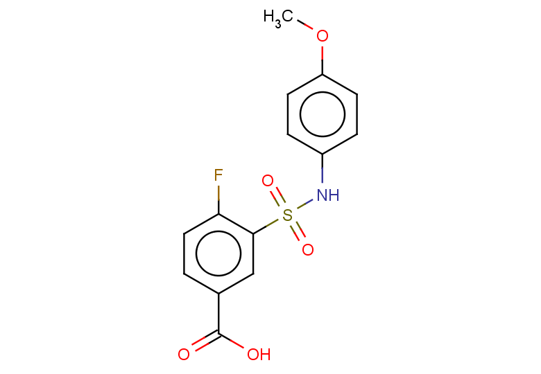 4-fluoro-3-[(4-methoxyphenyl)sulfamoyl]benzoic acid