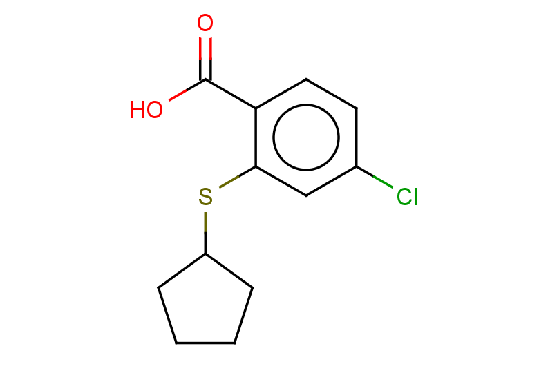 4-chloro-2-(cyclopentylsulfanyl)benzoic acid