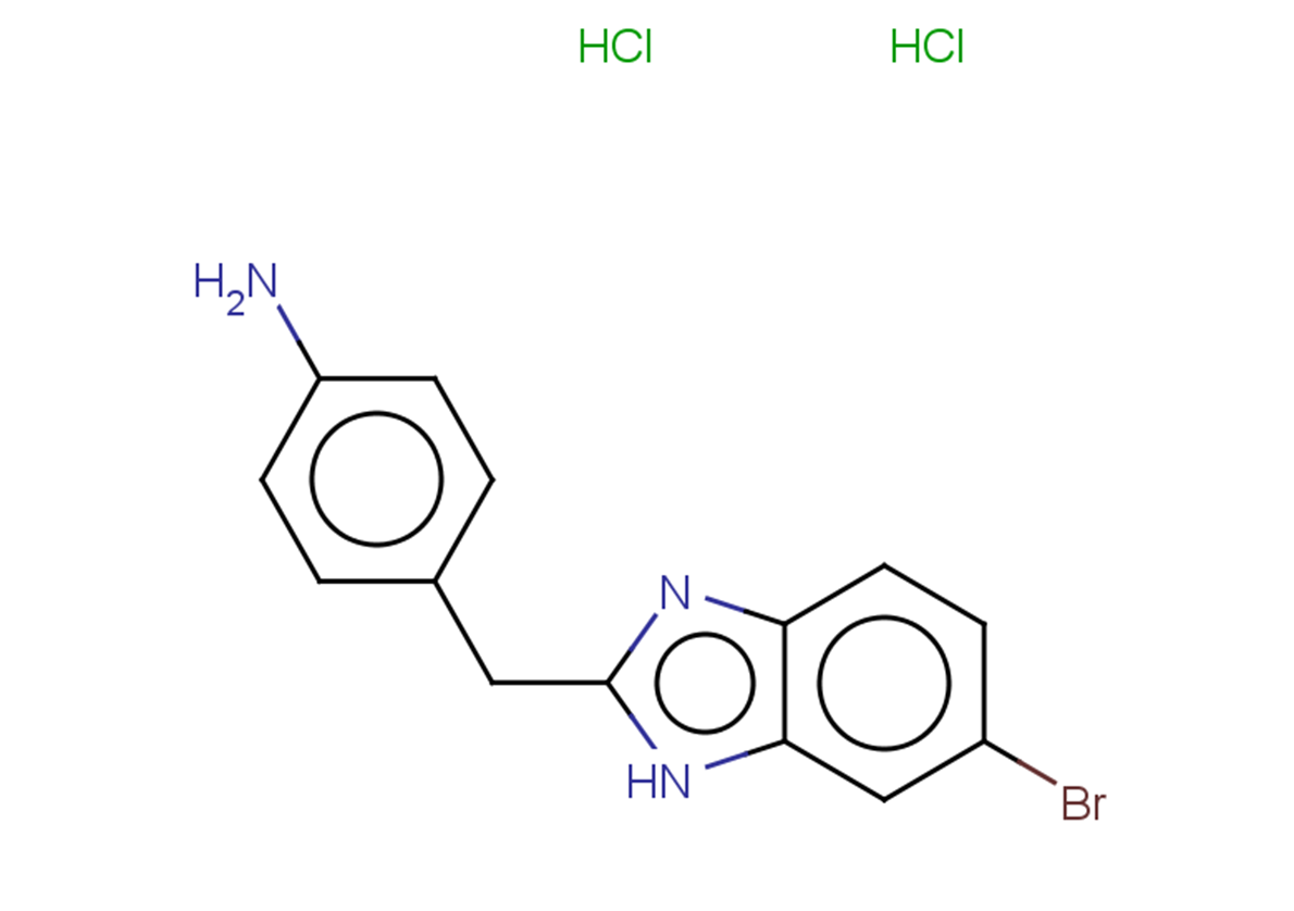 4-[(6-bromo-1H-1,3-benzodiazol-2-yl)methyl]aniline dihydrochloride