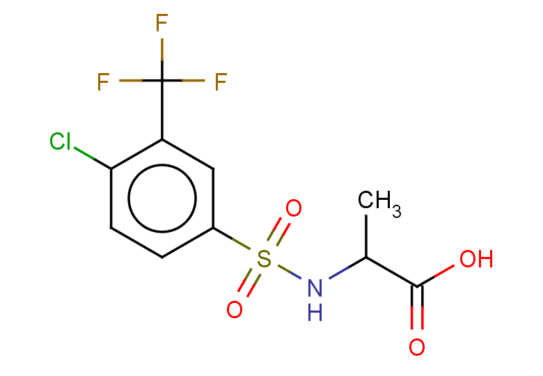 2-[4-chloro-3-(trifluoromethyl)benzenesulfonamido]propanoic acid