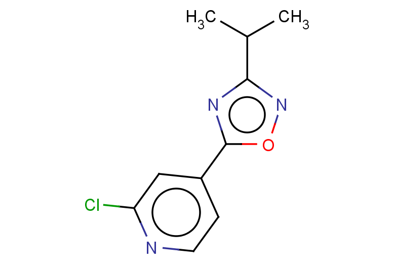 2-chloro-4-[3-(propan-2-yl)-1,2,4-oxadiazol-5-yl]pyridine