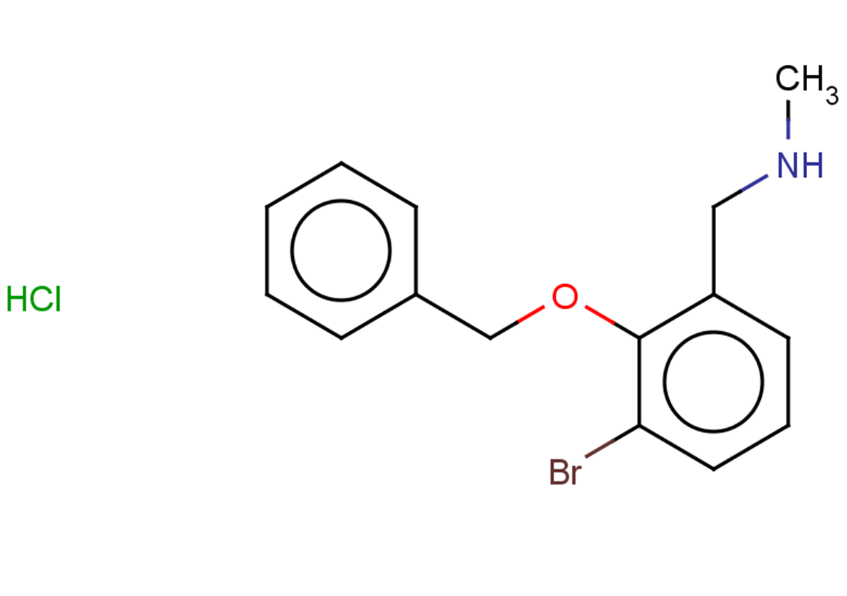 {[2-(benzyloxy)-3-bromophenyl]methyl}(methyl)amine hydrochloride