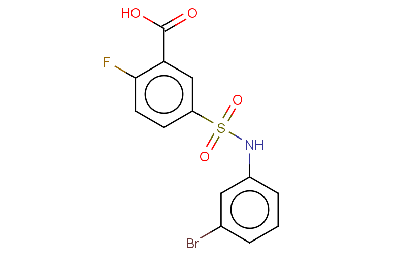 5-[(3-bromophenyl)sulfamoyl]-2-fluorobenzoic acid