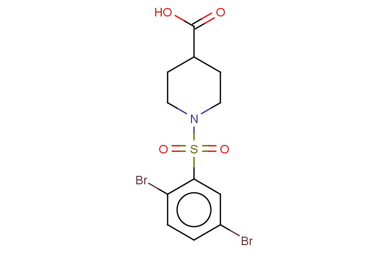 1-(2,5-dibromobenzenesulfonyl)piperidine-4-carboxylic acid