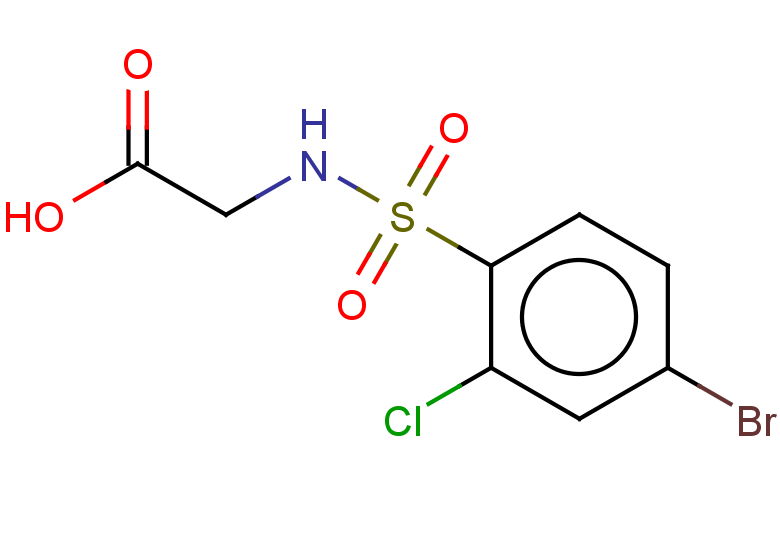 2-(4-bromo-2-chlorobenzenesulfonamido)acetic acid