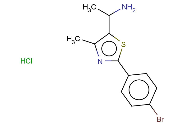 1-[2-(4-bromophenyl)-4-methyl-1,3-thiazol-5-yl]ethan-1-amine hydrochloride