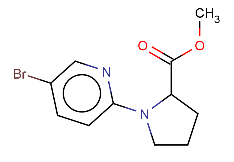 methyl 1-(5-bromopyridin-2-yl)pyrrolidine-2-carboxylate