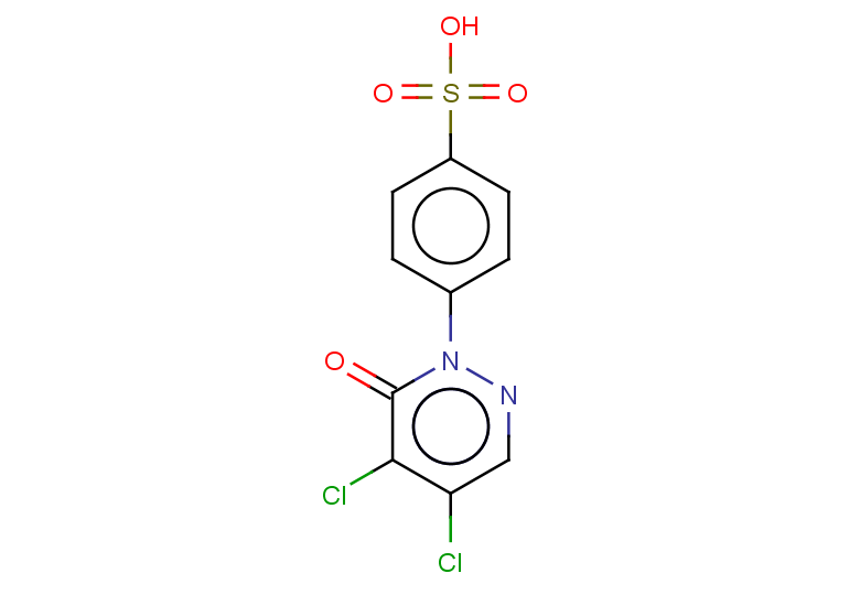4-(4,5-dichloro-6-oxo-1,6-dihydropyridazin-1-yl)benzene-1-sulfonic acid
