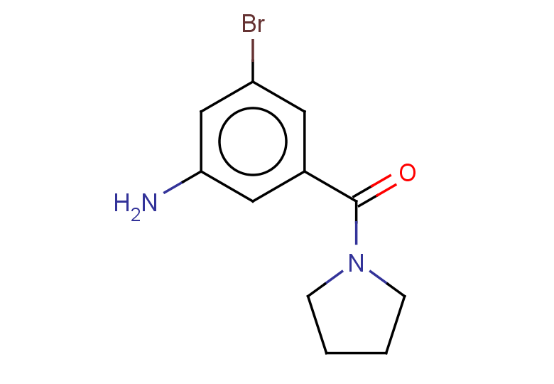 3-bromo-5-(pyrrolidine-1-carbonyl)aniline