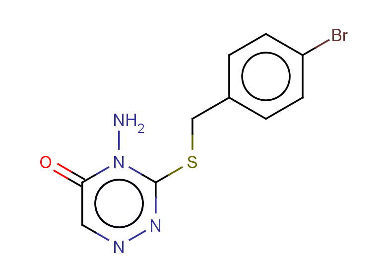 4-amino-3-{[(4-bromophenyl)methyl]sulfanyl}-4,5-dihydro-1,2,4-triazin-5-one