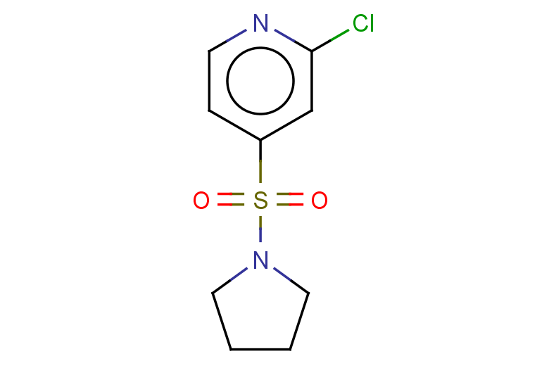 2-chloro-4-(pyrrolidine-1-sulfonyl)pyridine