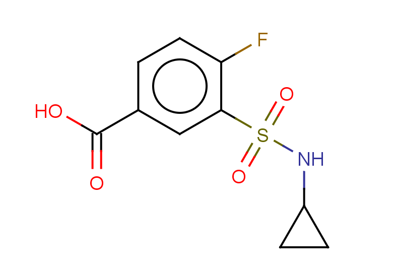 3-(cyclopropylsulfamoyl)-4-fluorobenzoic acid