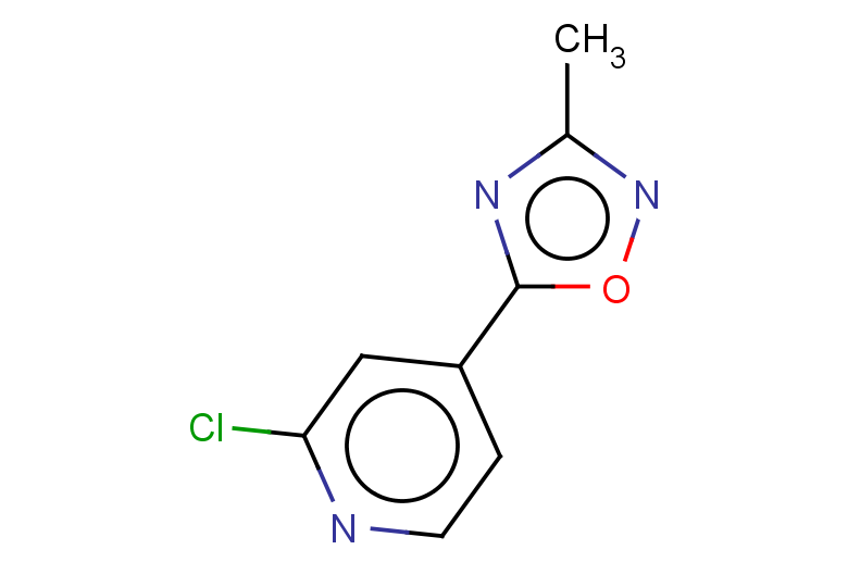 2-chloro-4-(3-methyl-1,2,4-oxadiazol-5-yl)pyridine