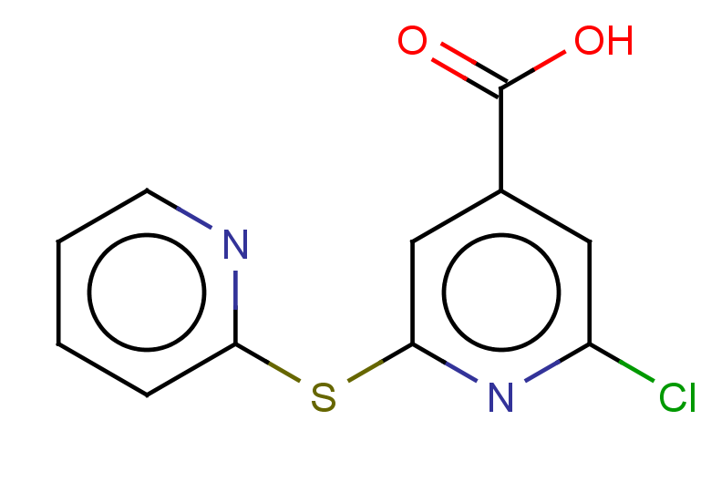 2-chloro-6-(pyridin-2-ylsulfanyl)pyridine-4-carboxylic acid