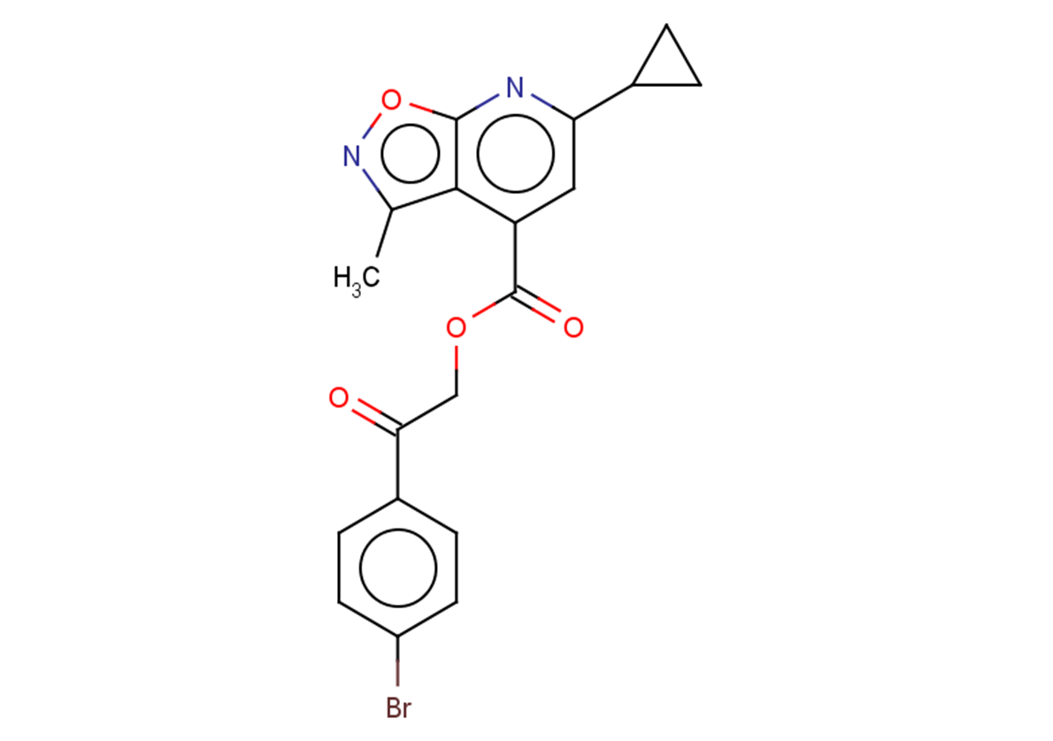 2-(4-bromophenyl)-2-oxoethyl 6-cyclopropyl-3-methyl-[1,2]oxazolo[5,4-b]pyridine-4-carboxylate