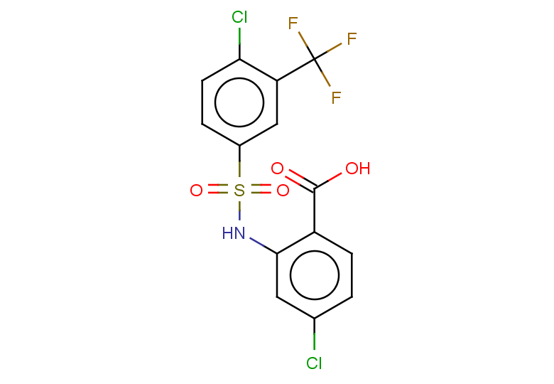 4-chloro-2-[4-chloro-3-(trifluoromethyl)benzenesulfonamido]benzoic acid