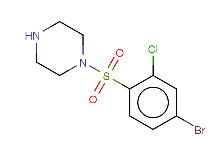 1-(4-bromo-2-chlorobenzenesulfonyl)piperazine