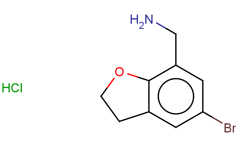 (5-bromo-2,3-dihydro-1-benzofuran-7-yl)methanamine hydrochloride