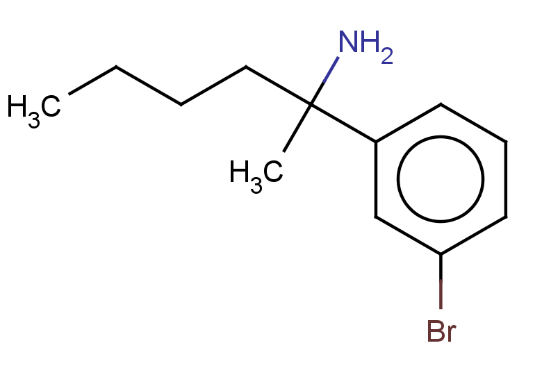 2-(3-bromophenyl)hexan-2-amine