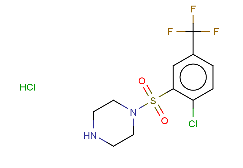 1-[2-chloro-5-(trifluoromethyl)benzenesulfonyl]piperazine hydrochloride