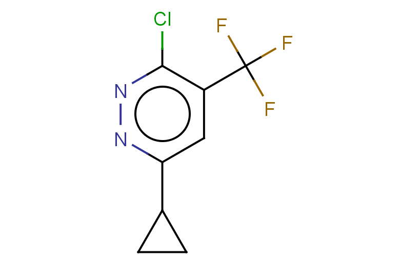 3-chloro-6-cyclopropyl-4-(trifluoromethyl)pyridazine