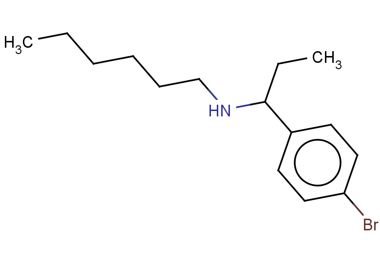 [1-(4-bromophenyl)propyl](hexyl)amine