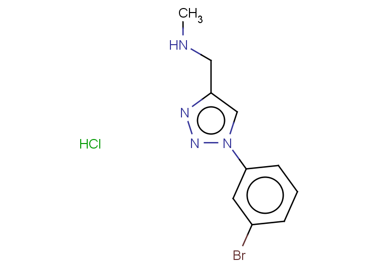 {[1-(3-bromophenyl)-1H-1,2,3-triazol-4-yl]methyl}(methyl)amine hydrochloride