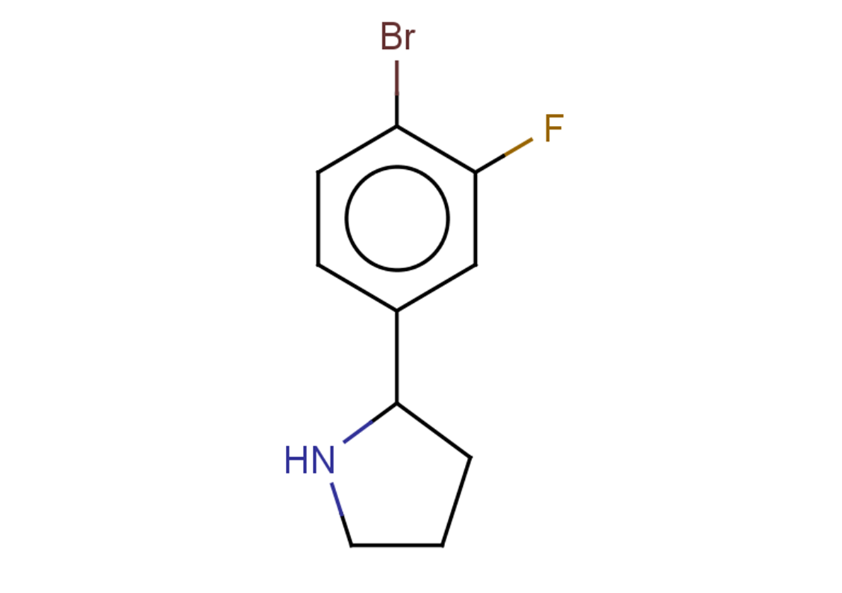 2-(4-bromo-3-fluorophenyl)pyrrolidine