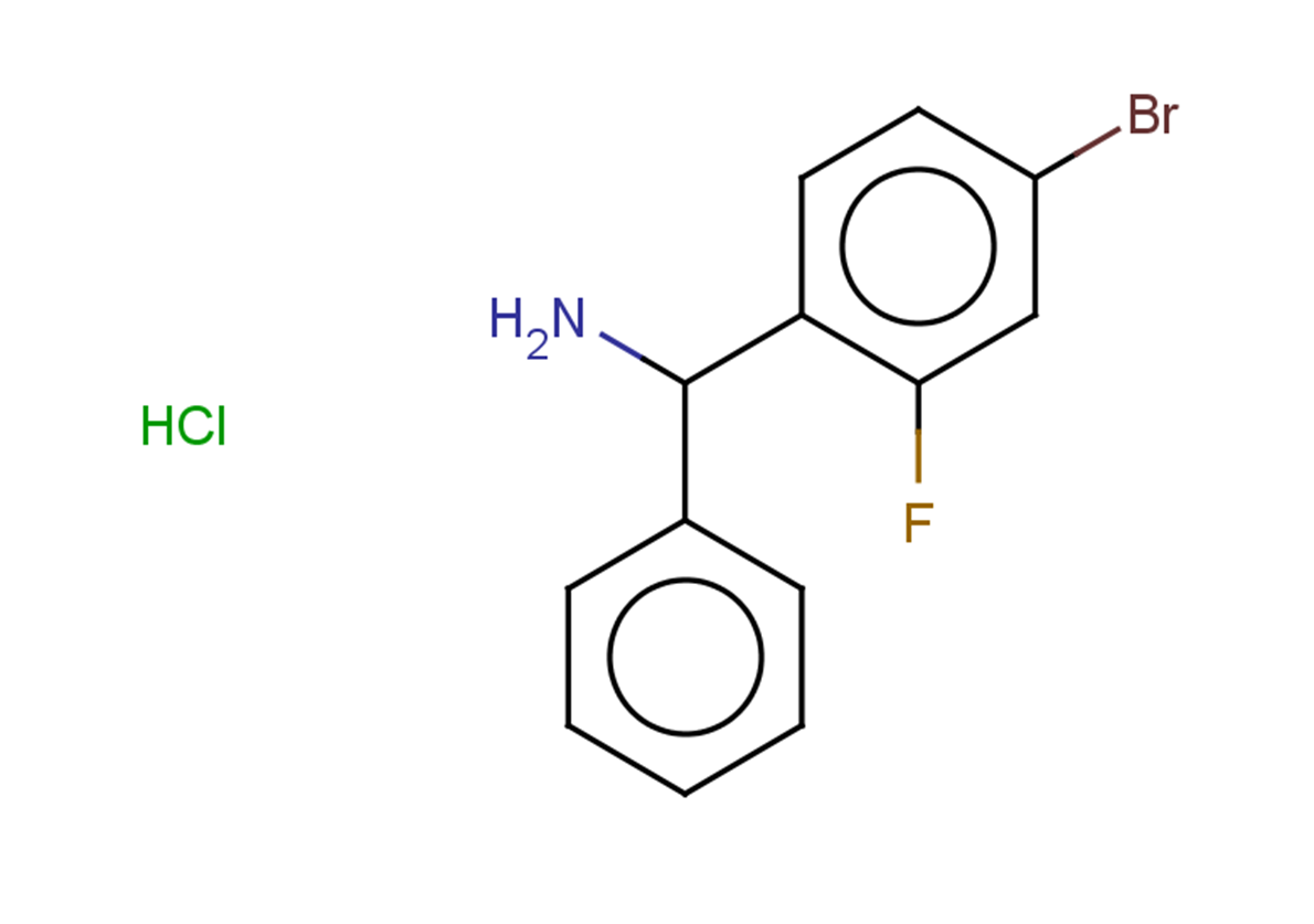 (4-bromo-2-fluorophenyl)(phenyl)methanamine hydrochloride