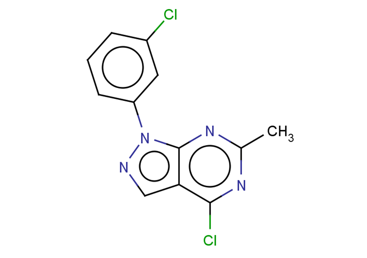 4-chloro-1-(3-chlorophenyl)-6-methyl-1H-pyrazolo[3,4-d]pyrimidine